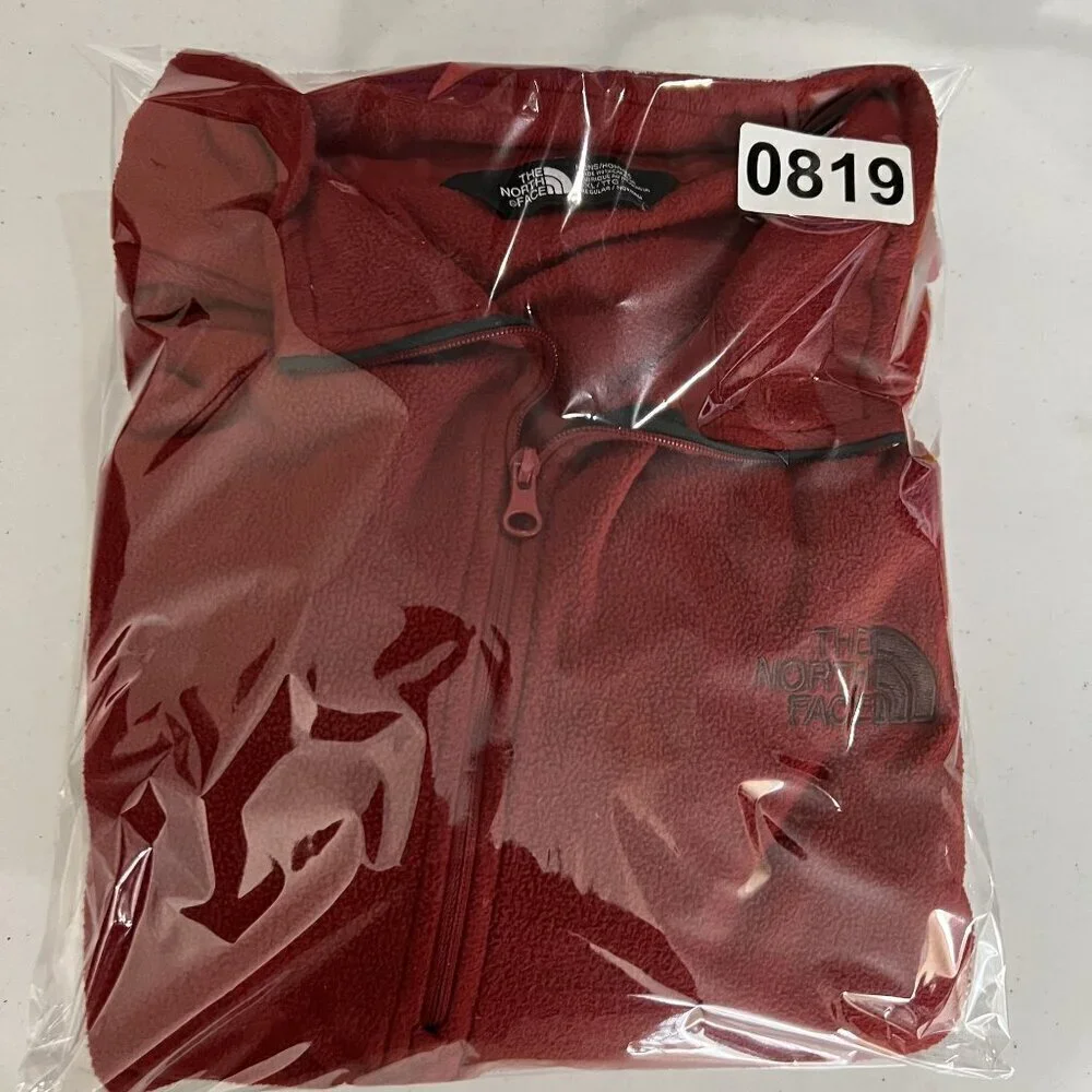 The North Face Men XXL Rage Red 1/4 Zip Pullover Fleece Pullover Sweater Stretch